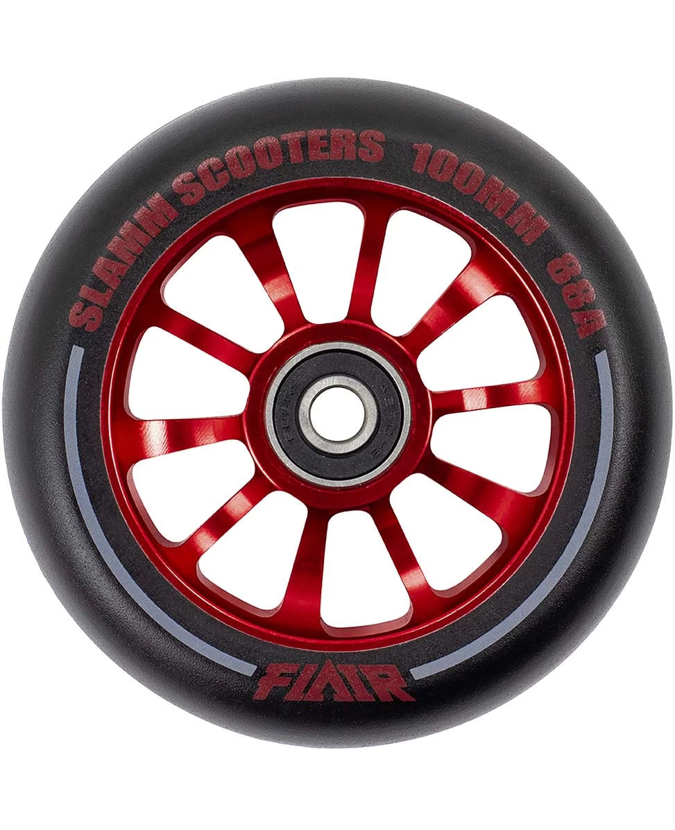 Stuntstep Wiel Aluminium 100mm Slamm Flair 2.0 Met Abec 9 Lagers In Color Zwart - Afbeelding 8