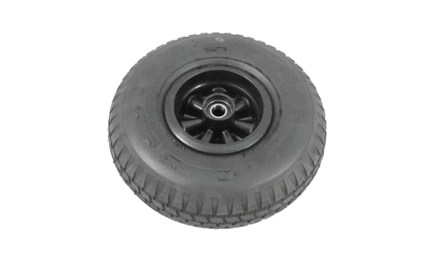 Wiel Met Zwarte Kunststof Velg