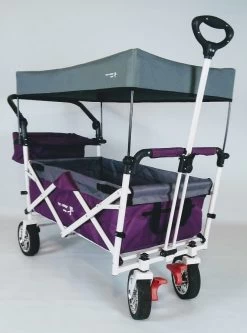 Active Outdoor Bolderkar Paars Met Zonnedak En Extra Bagagetas. Showmodel