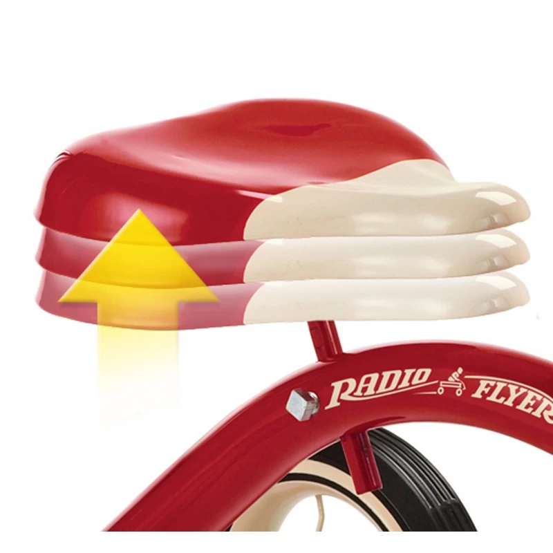 RadioFlyer Classic Red Tricycle Met Duwstang - Afbeelding 3